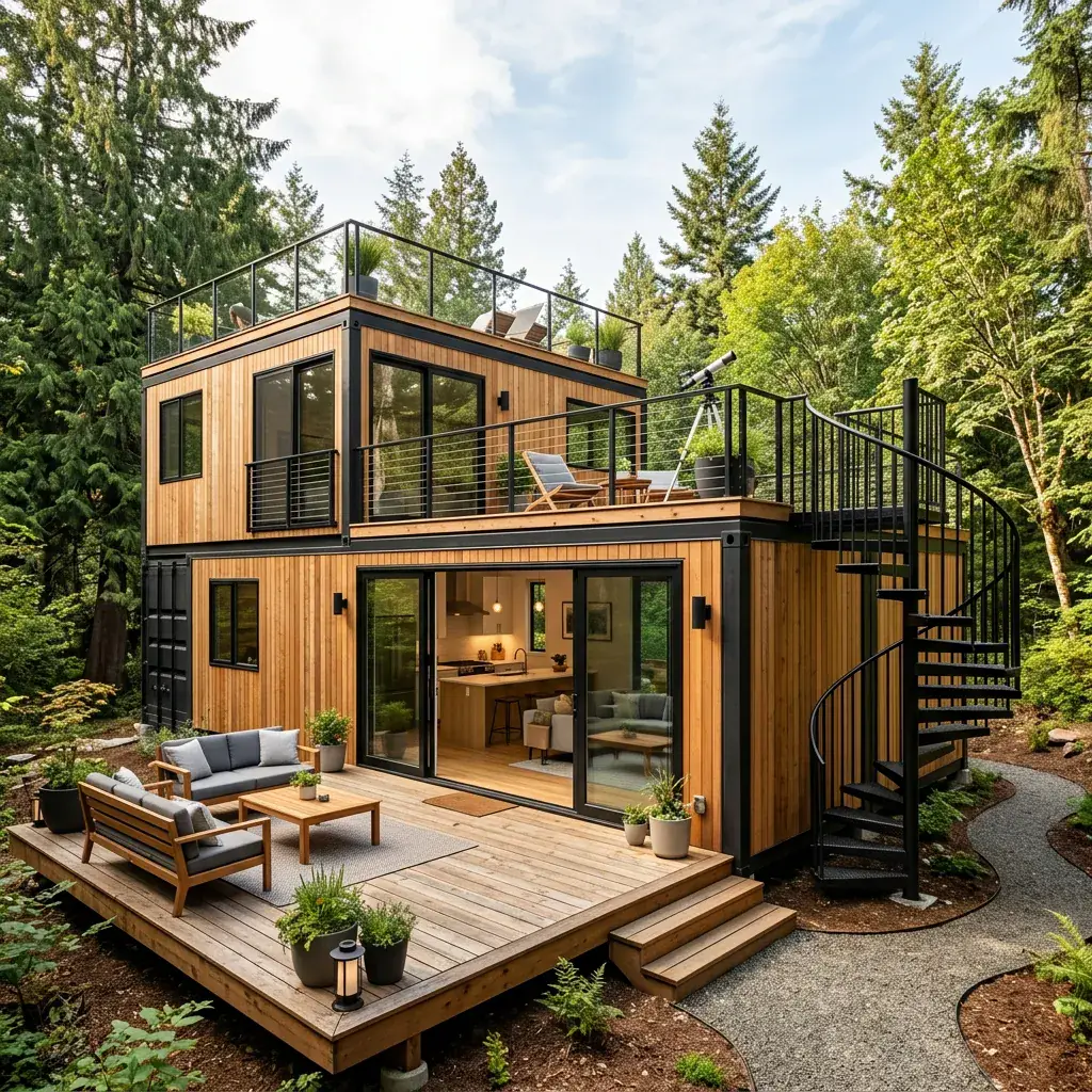 Modern container house by Bongshai Housing