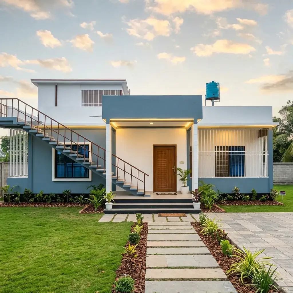 Completed residential steel building in Bodorgonj, Rangpur