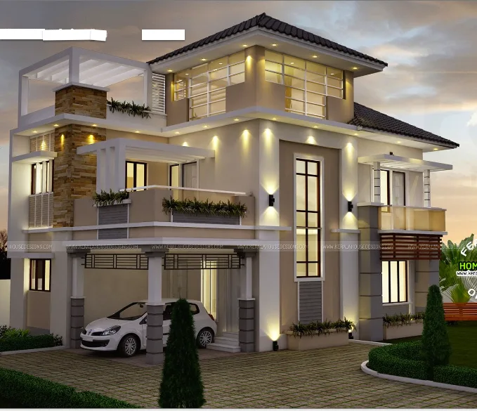 BH-DV-201 duplex steel building front view, 6 bedroom layout, 1800 sq ft, ready for delivery across Bangladesh.